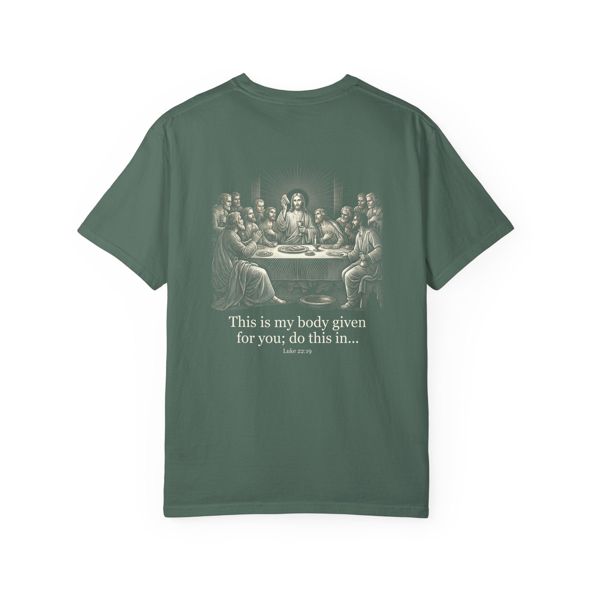 Religious T-Shirt — 'This is My Body Given for You' Last Supper Tee