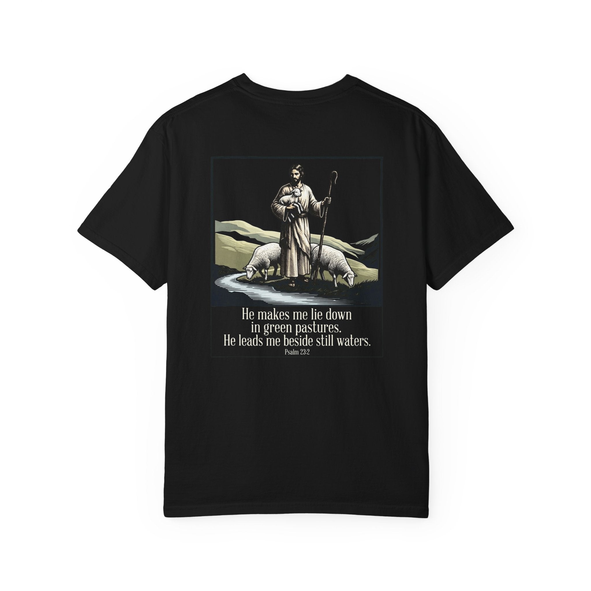 Green pastures T-shirt | Christian Cross Tee