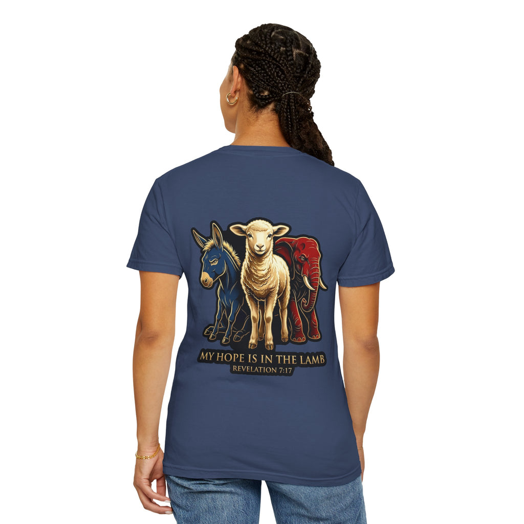 Christian Lamb Tee — "My Hope Is In The Lamb" Graphic T-Shirt