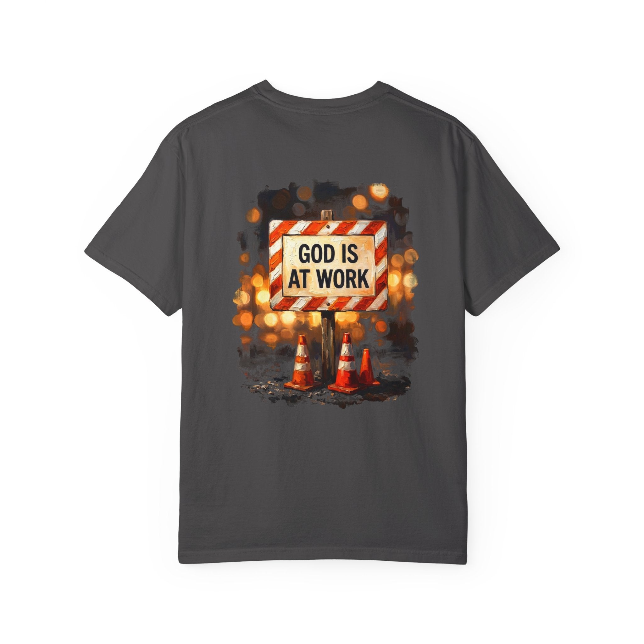 God is at work T-shirt | Christian Cross Tee