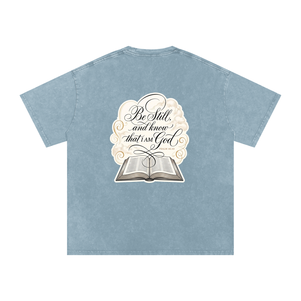 I AM Snow Washed Oversized Cotton T-Shirt
