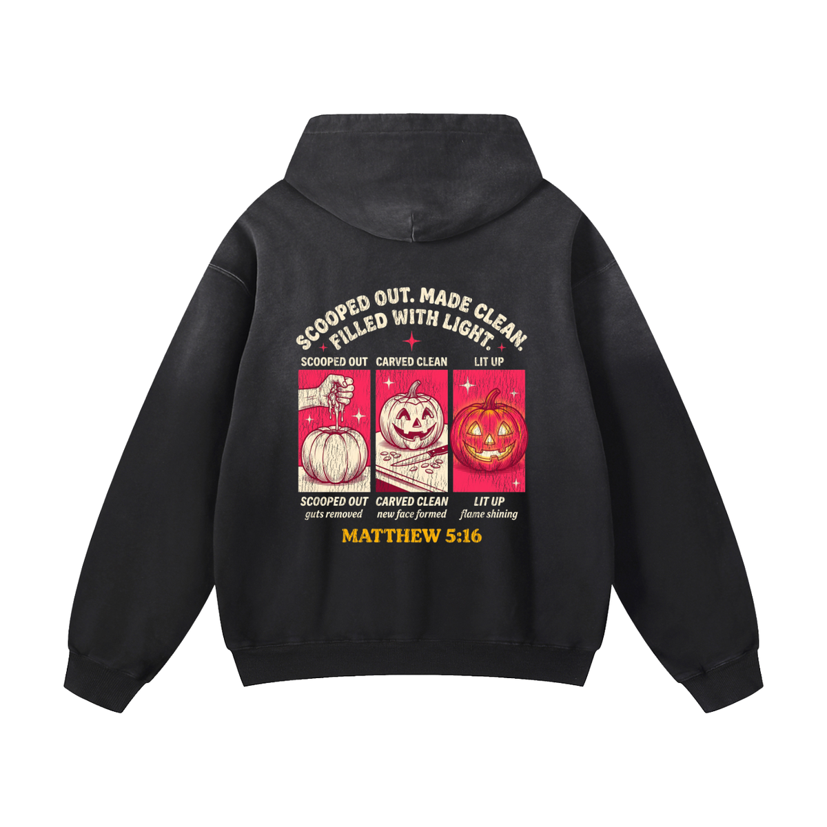 Scooped out Heavyweight Sunfade Oversized Hoodie