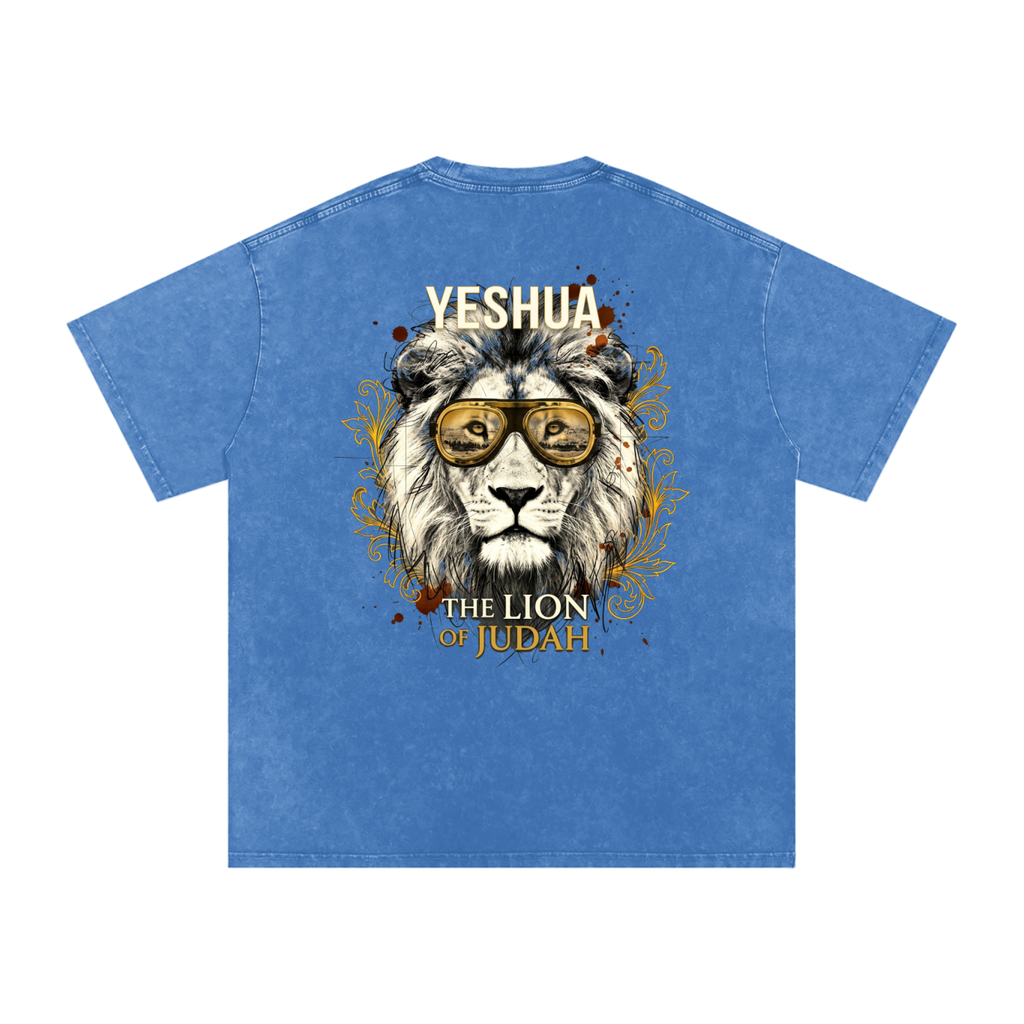 Yeshua Snow Washed Oversized Cotton T-Shirt