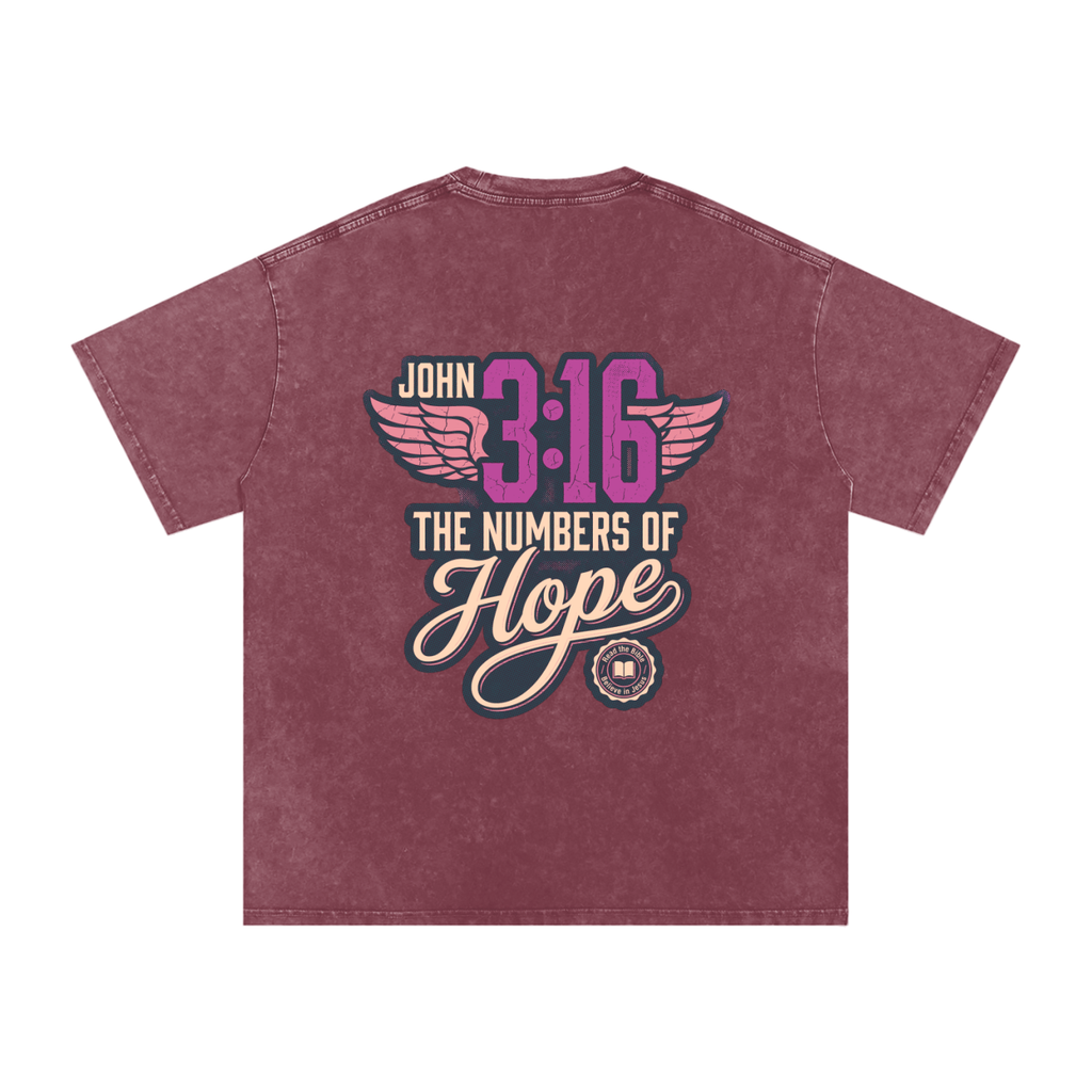 316 Snow Washed Oversized Cotton T-Shirt