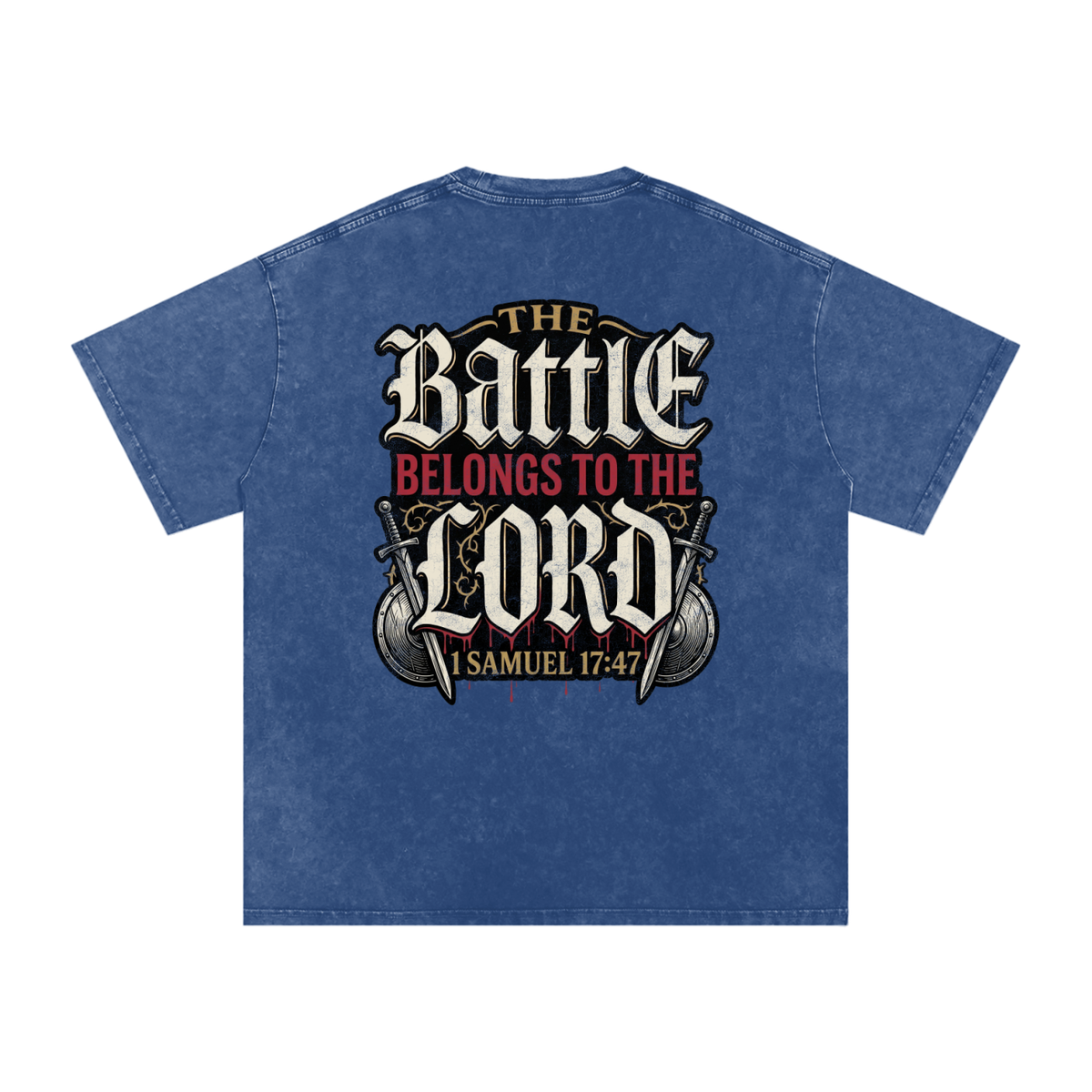 Battle Snow Washed Oversized Cotton T-Shirt