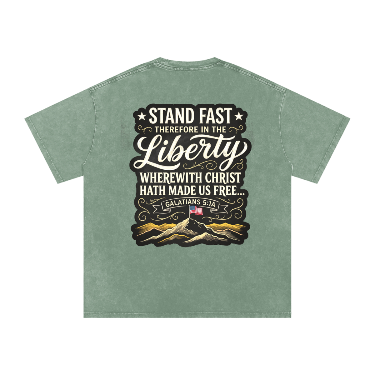 Liberty Snow Washed Oversized Cotton T-Shirt