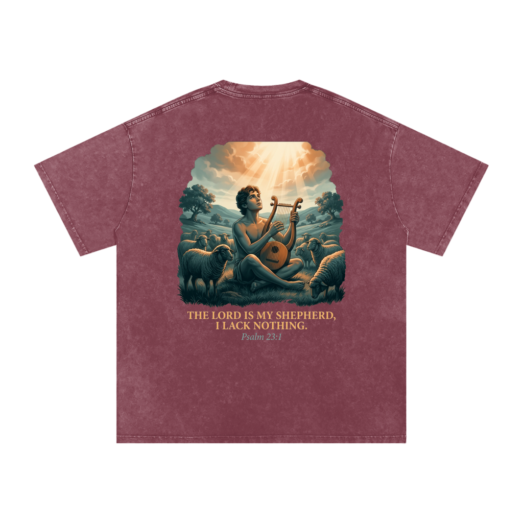 David Snow Washed Oversized Cotton T-Shirt