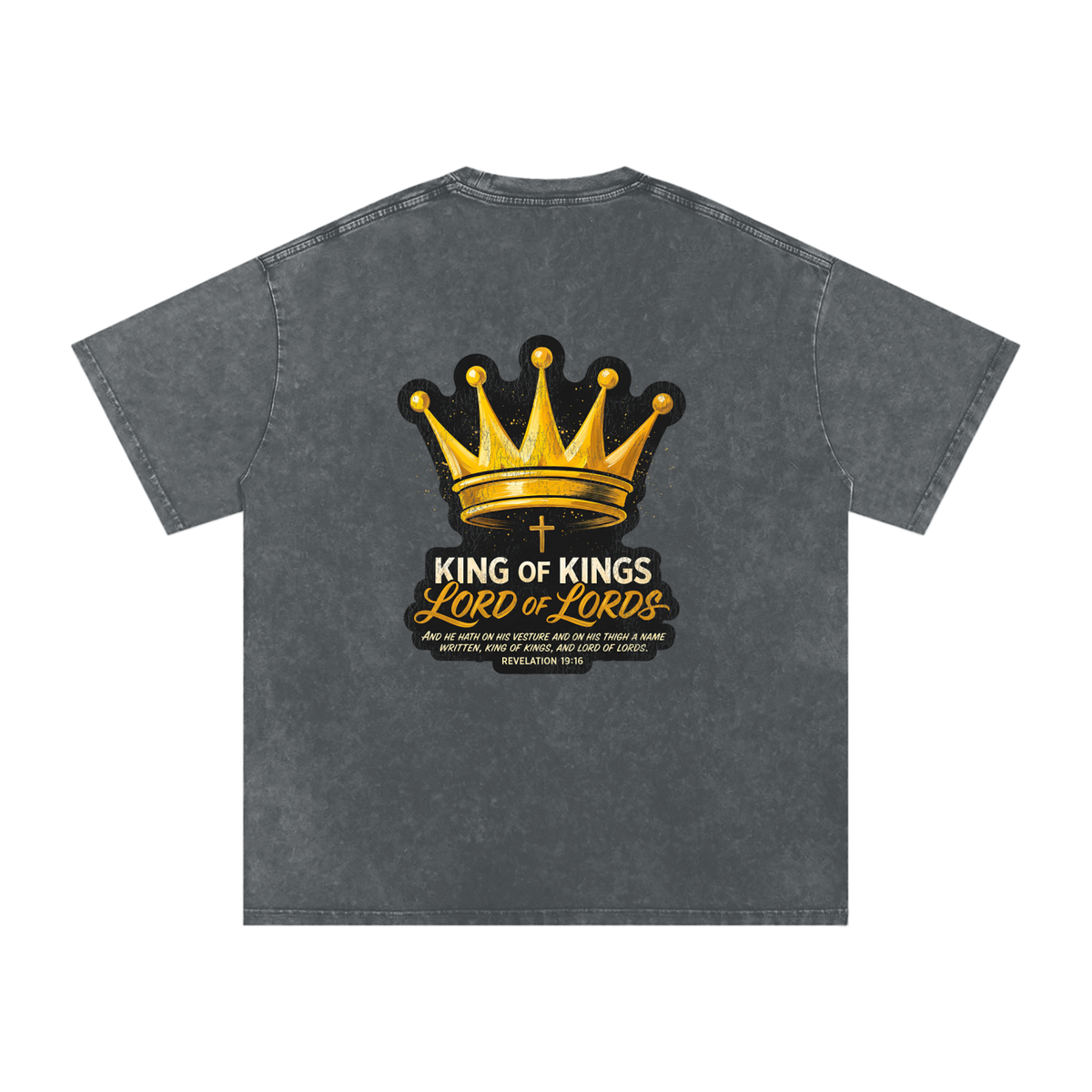 Lord of Lords Snow Washed Oversized Cotton T-Shirt