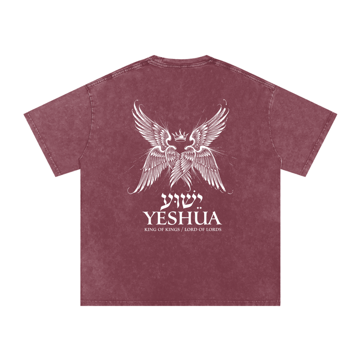 Yeshua Snow Washed Oversized Cotton T-Shirt