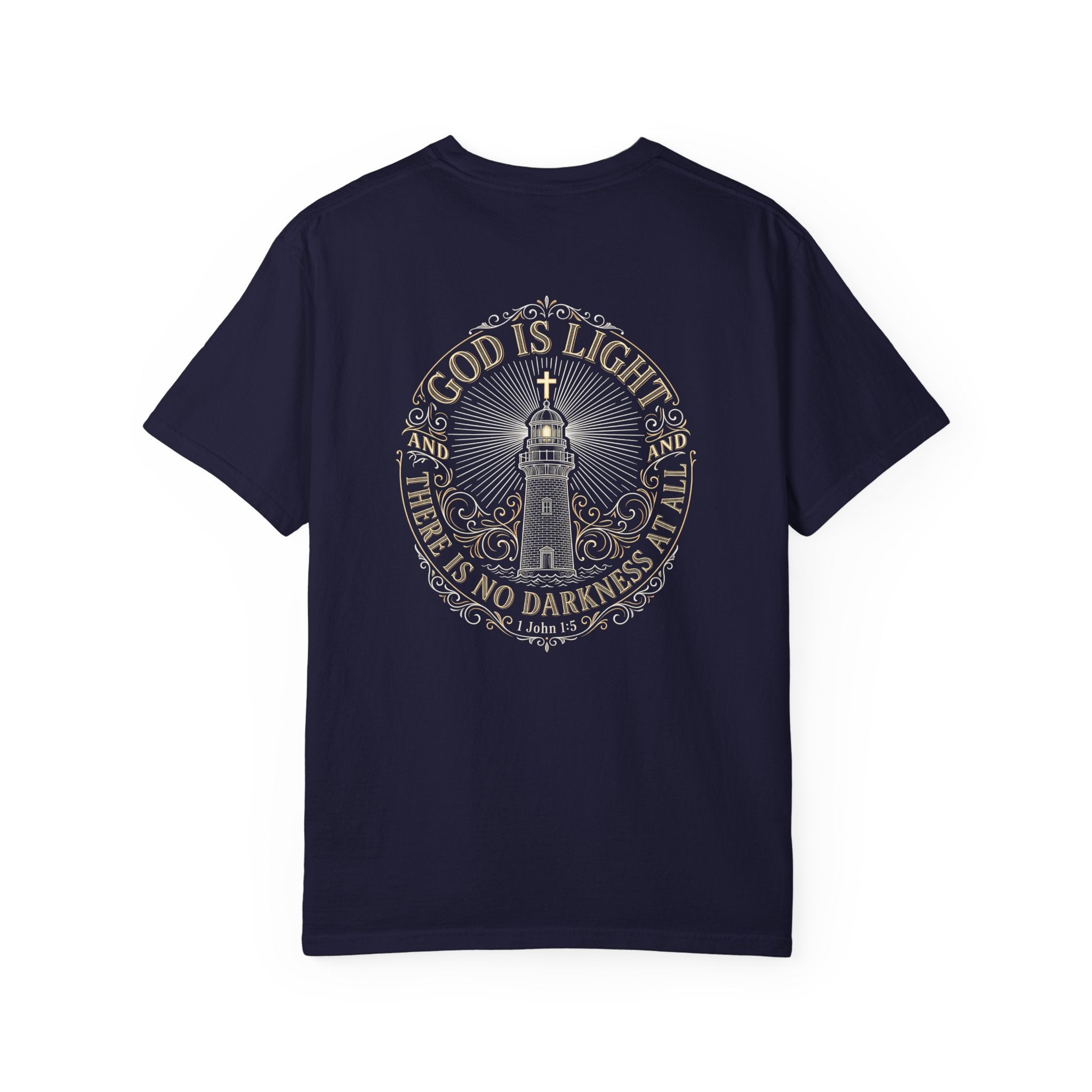 God is light T-shirt | Christian Cross Tee