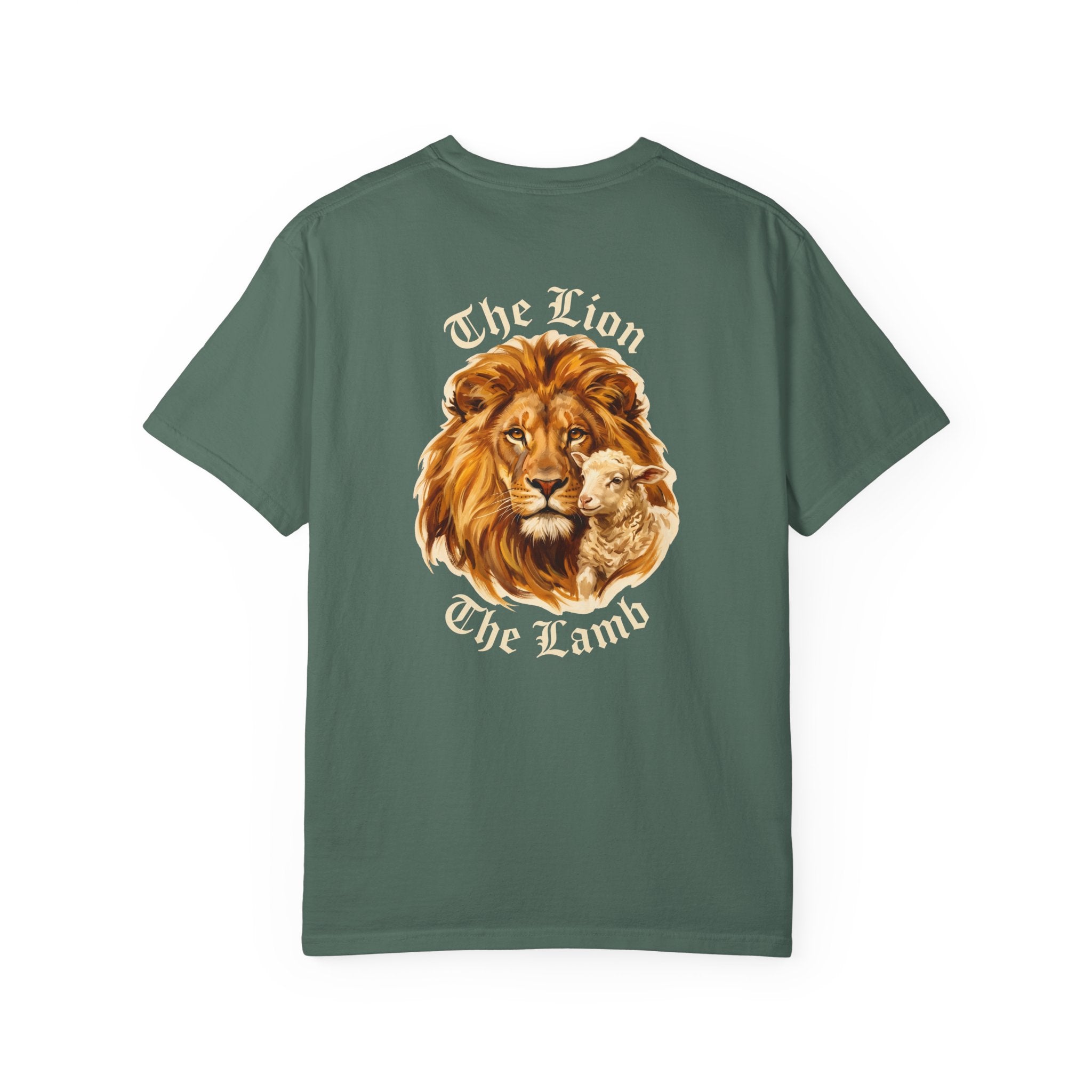 Christian Lion & Lamb T-Shirt — The Lion The Lamb Cross Graphic