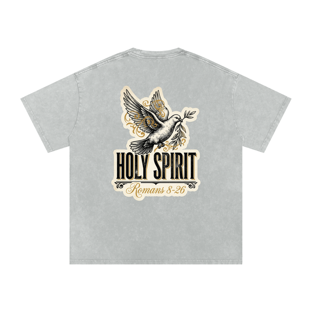 Holy spirt Snow Washed Oversized Cotton T-Shirt