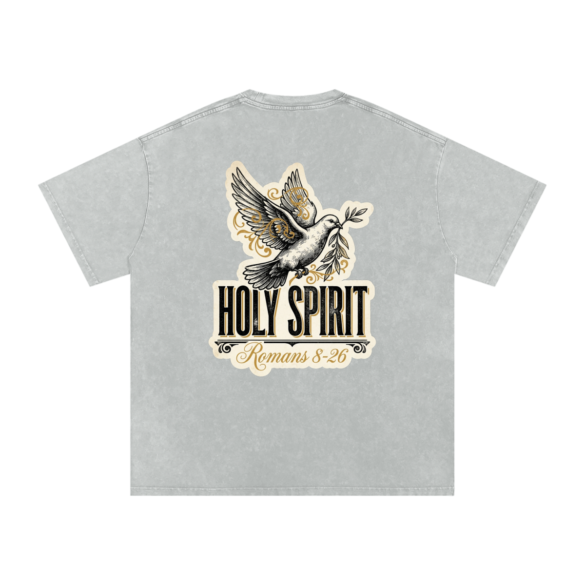 Holy spirt Snow Washed Oversized Cotton T-Shirt