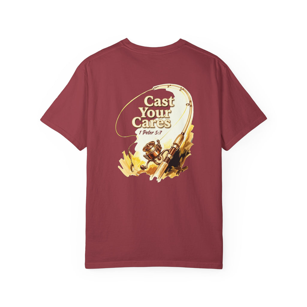 Cast your cares T-shirt | Christian Cross Tee