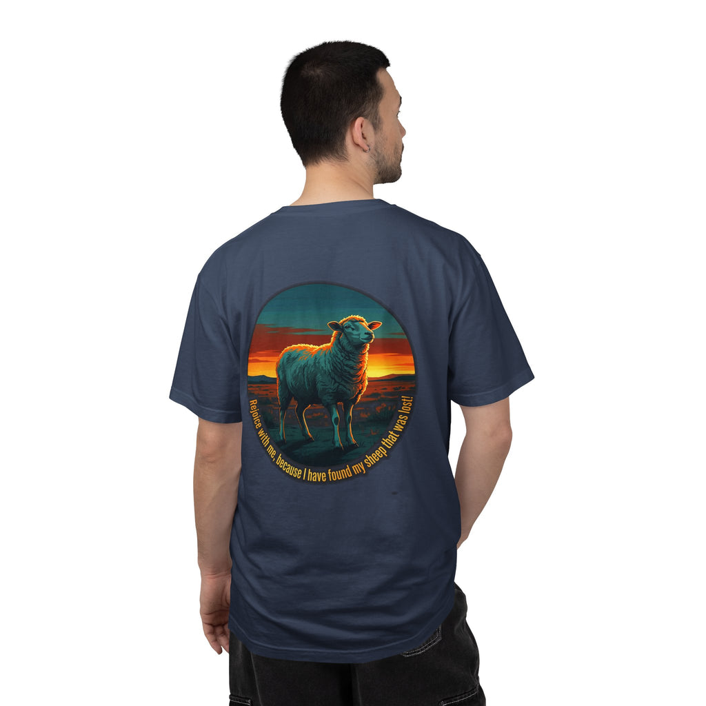 Christian Sheep T-Shirt — 'I Know My Sheep' Garment-Dyed Tee