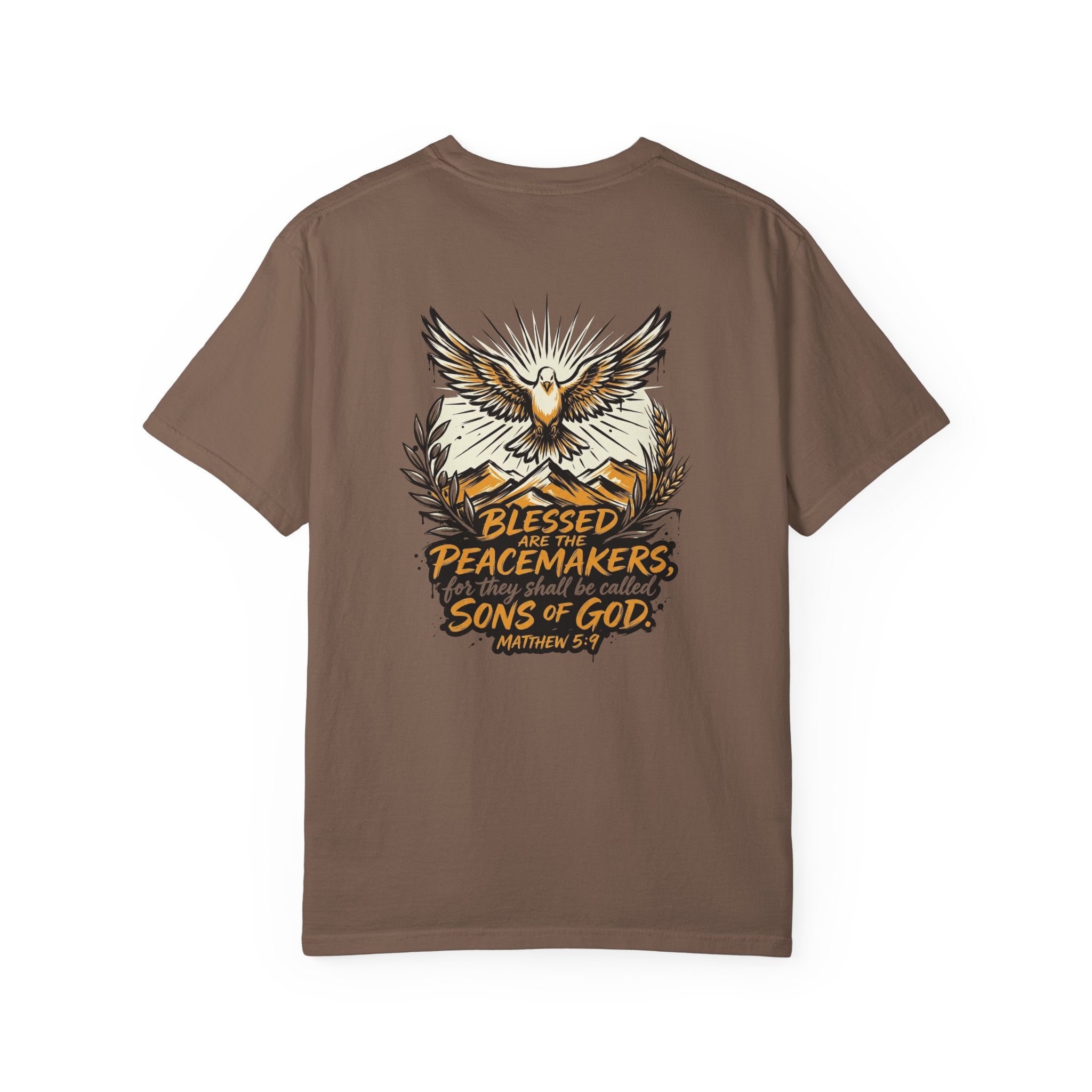 Blessed Peacemakers Dove T-Shirt — Matthew 5:9 Christian Tee