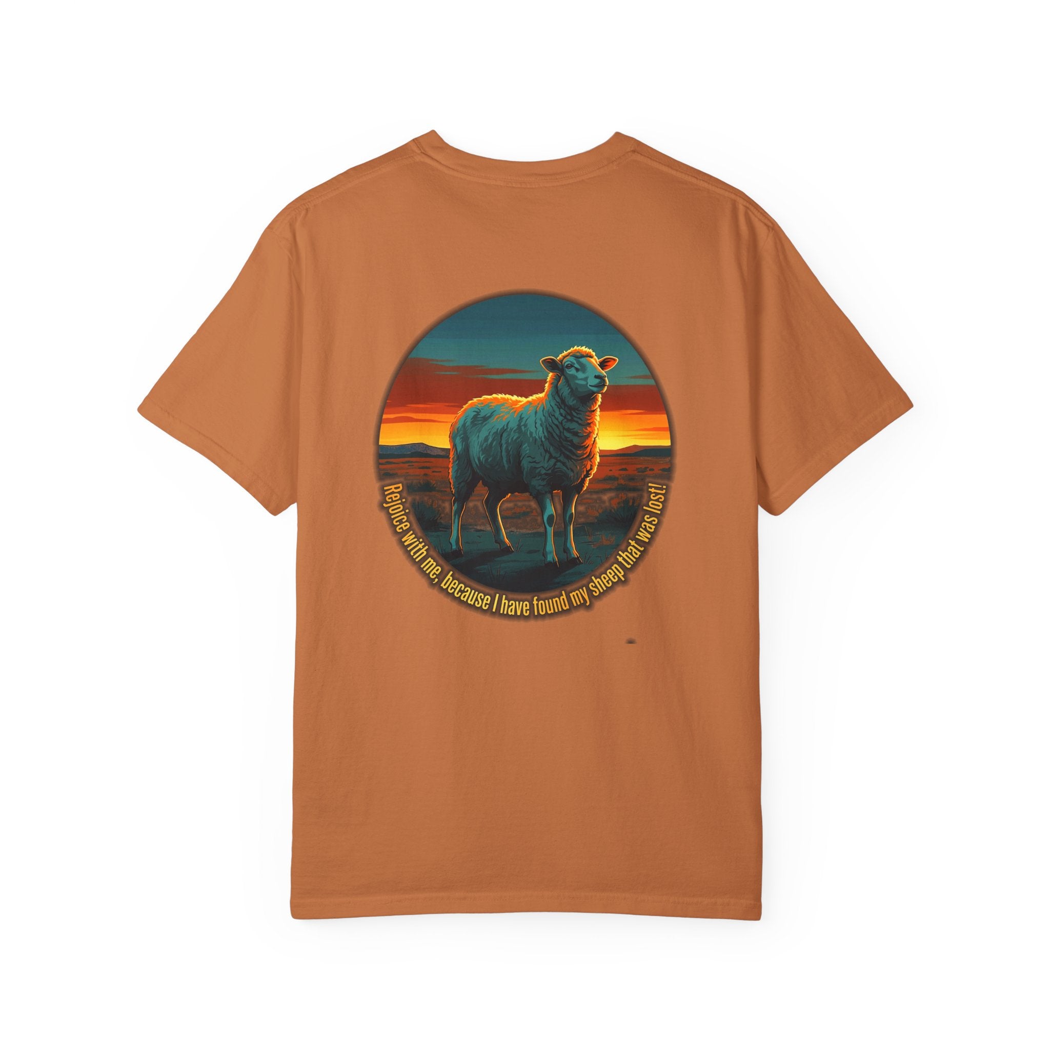 Christian Sheep T-Shirt — 'I Know My Sheep' Garment-Dyed Tee