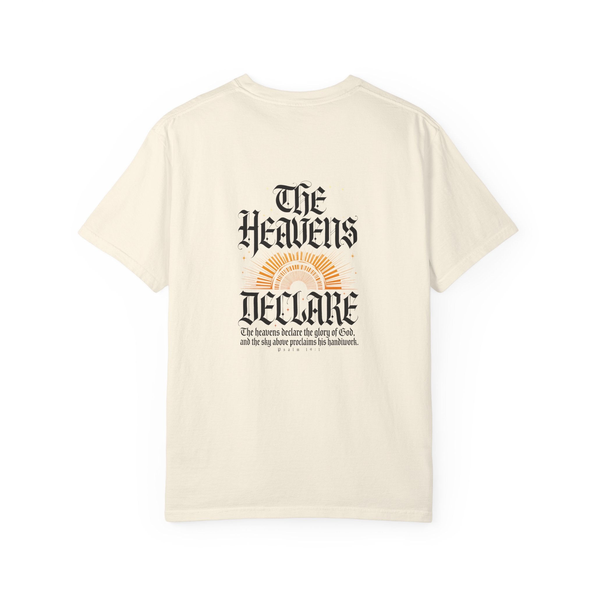 The heavens declare T-shirt | Christian Cross Tee LIGHT