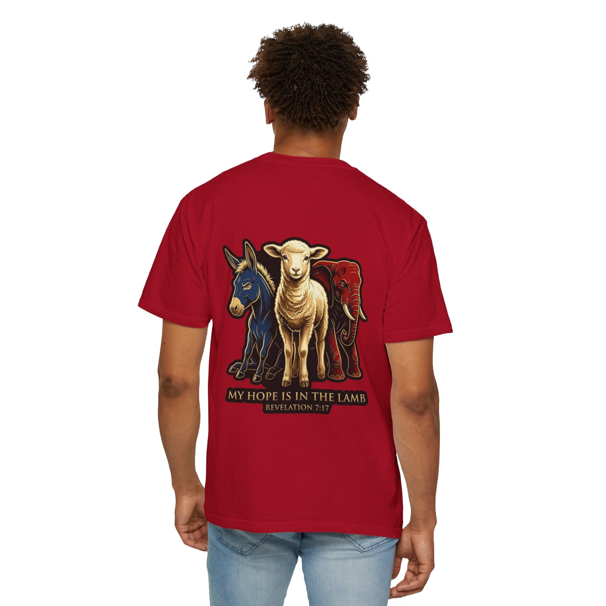 Christian Lamb Tee — "My Hope Is In The Lamb" Graphic T-Shirt