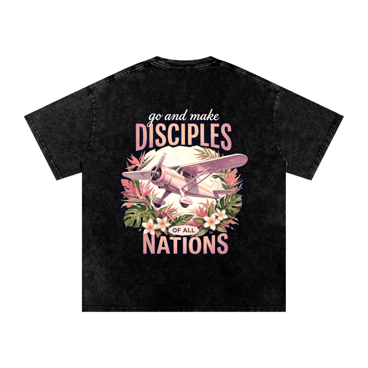 Disciples Snow Washed Oversized Cotton T-Shirt