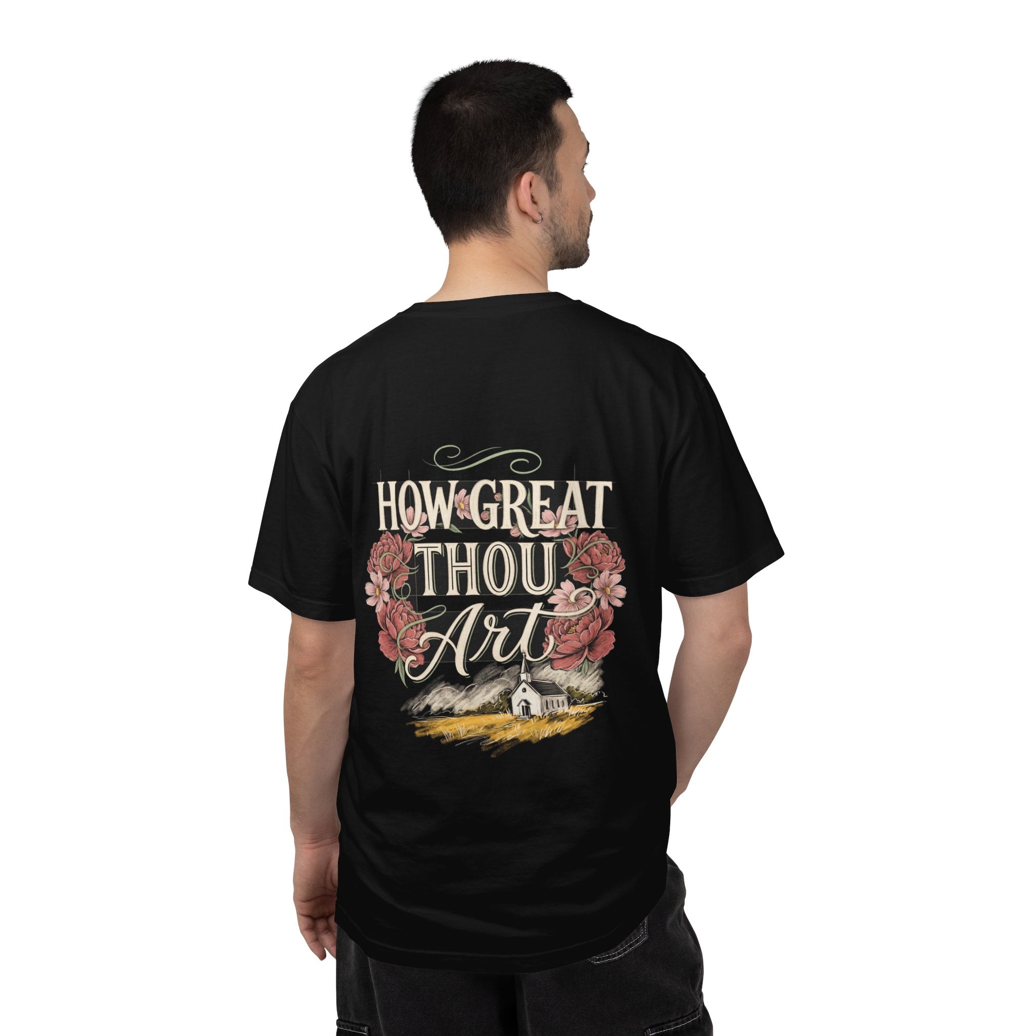 How Great Thou Art T-Shirt — Christian Cross Faith Tee