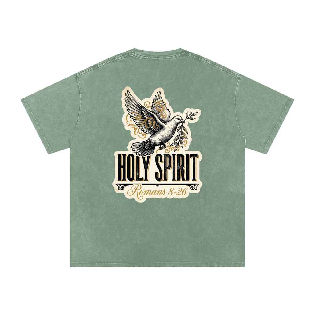Holy spirt Snow Washed Oversized Cotton T-Shirt