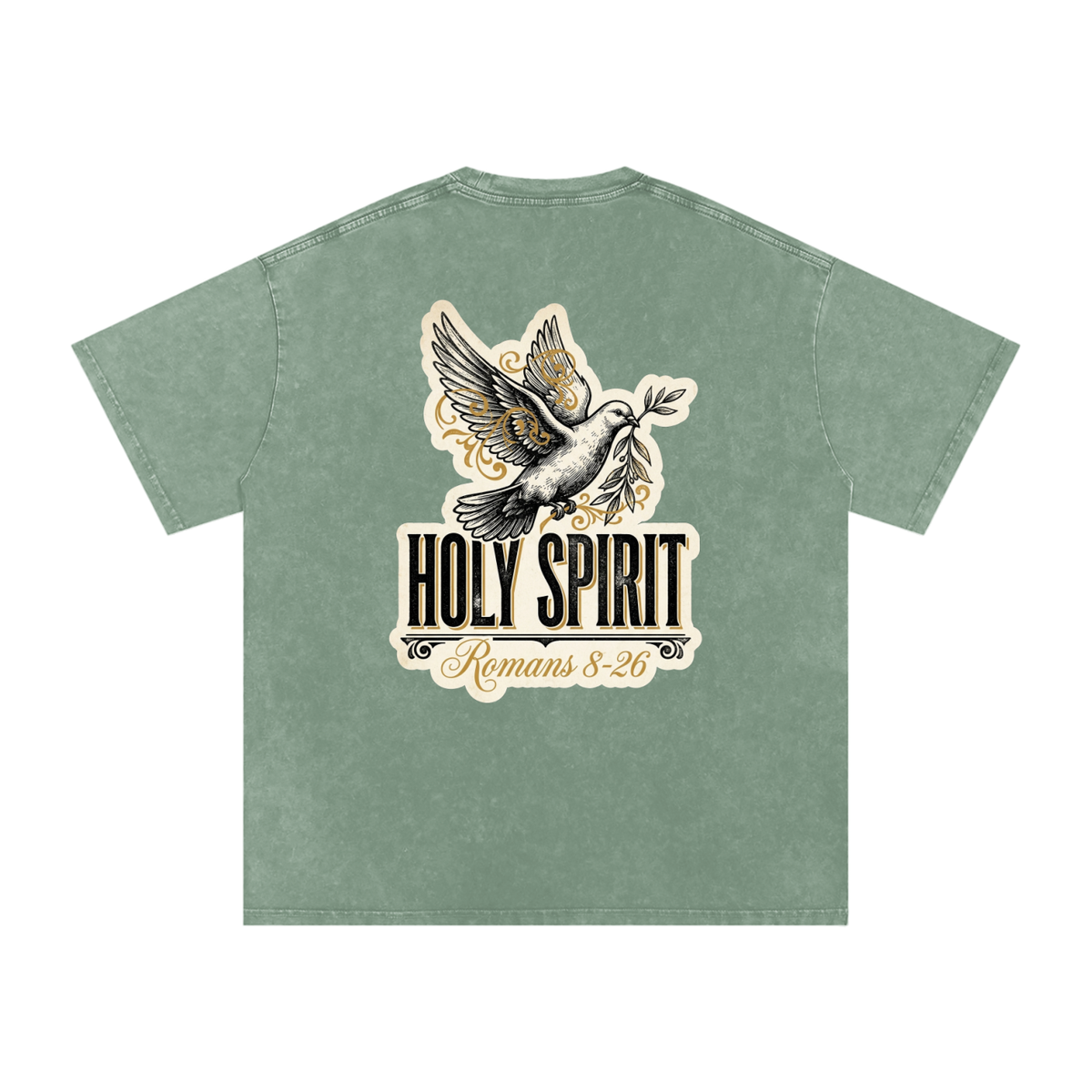 Holy spirt Snow Washed Oversized Cotton T-Shirt