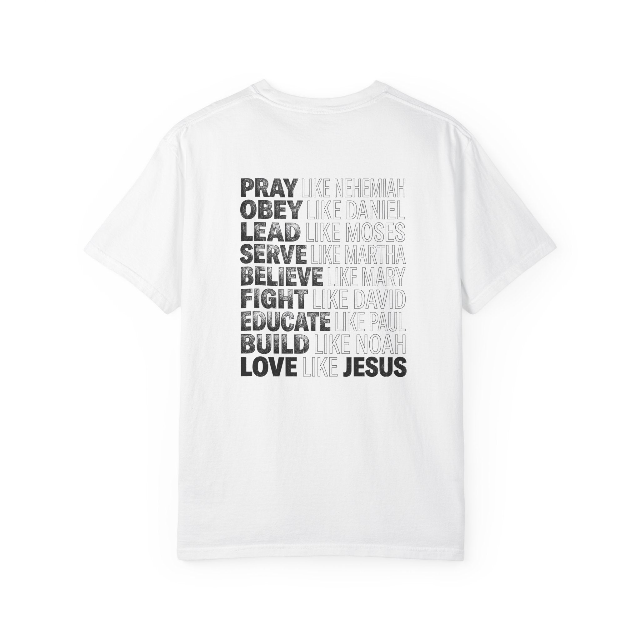 Copy of Religious Graphic T-Shirt — “As It Is Written: There Is None Righteous, Not One” with Cross