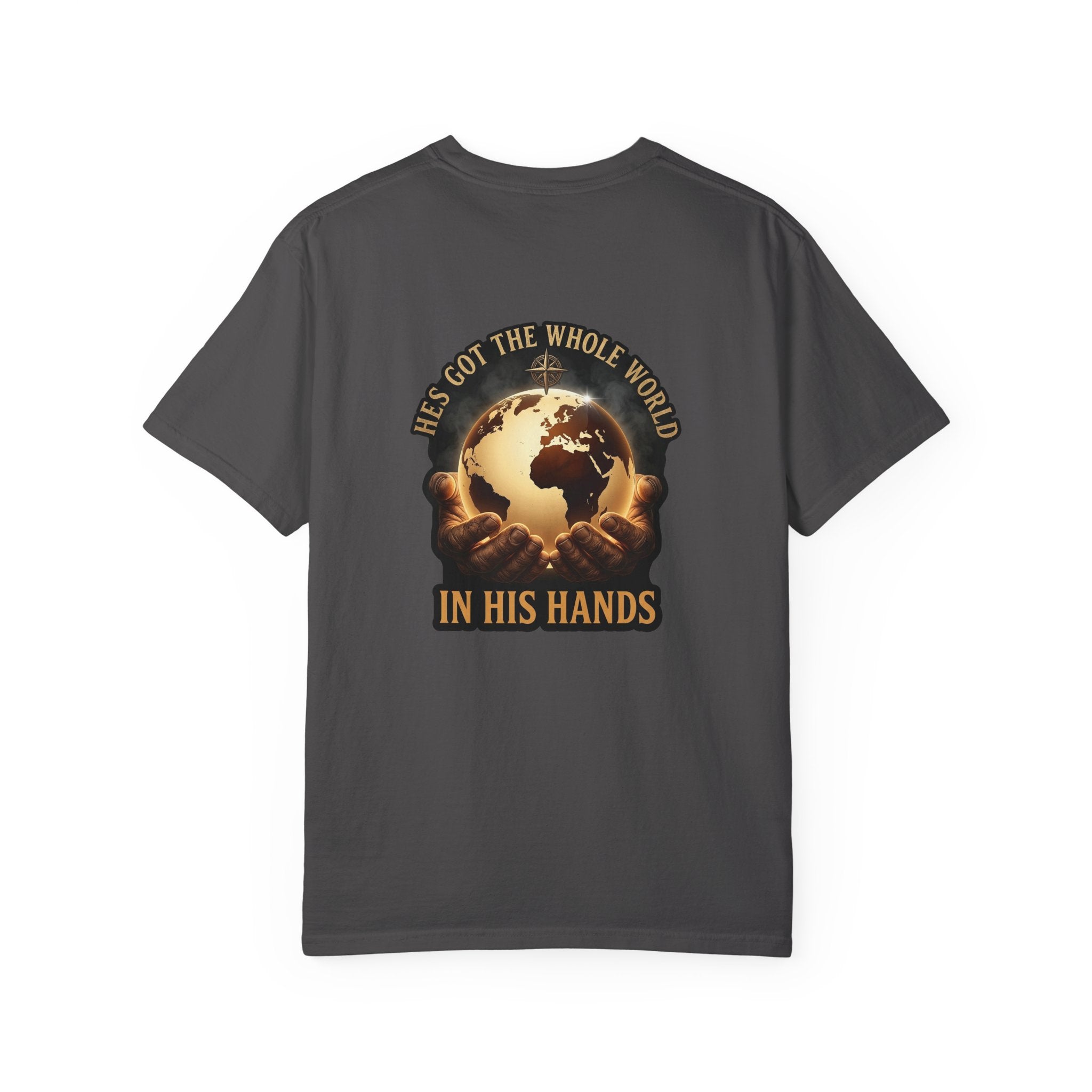 Christian Cross T-Shirt — "He’s Got the Whole World in His Hands" Graphic Tee