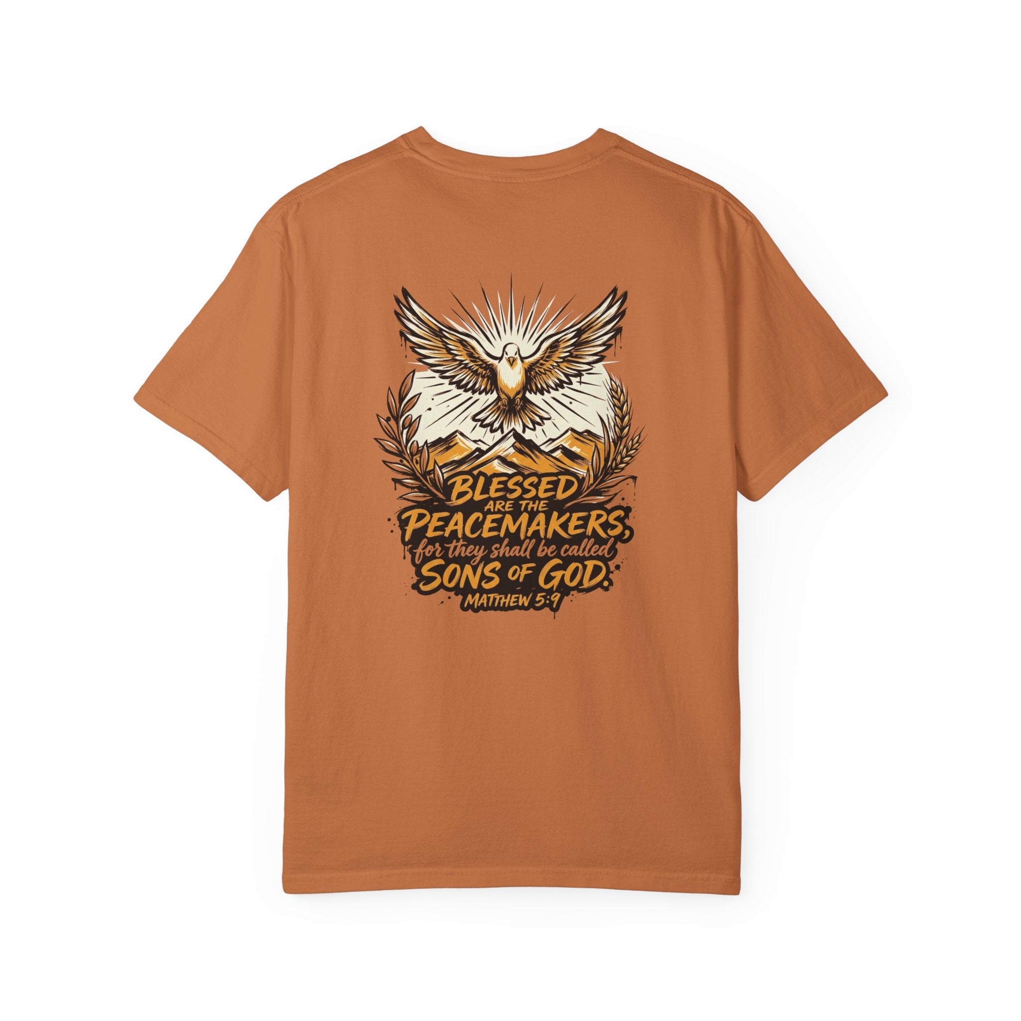 Blessed Peacemakers Dove T-Shirt — Matthew 5:9 Christian Tee