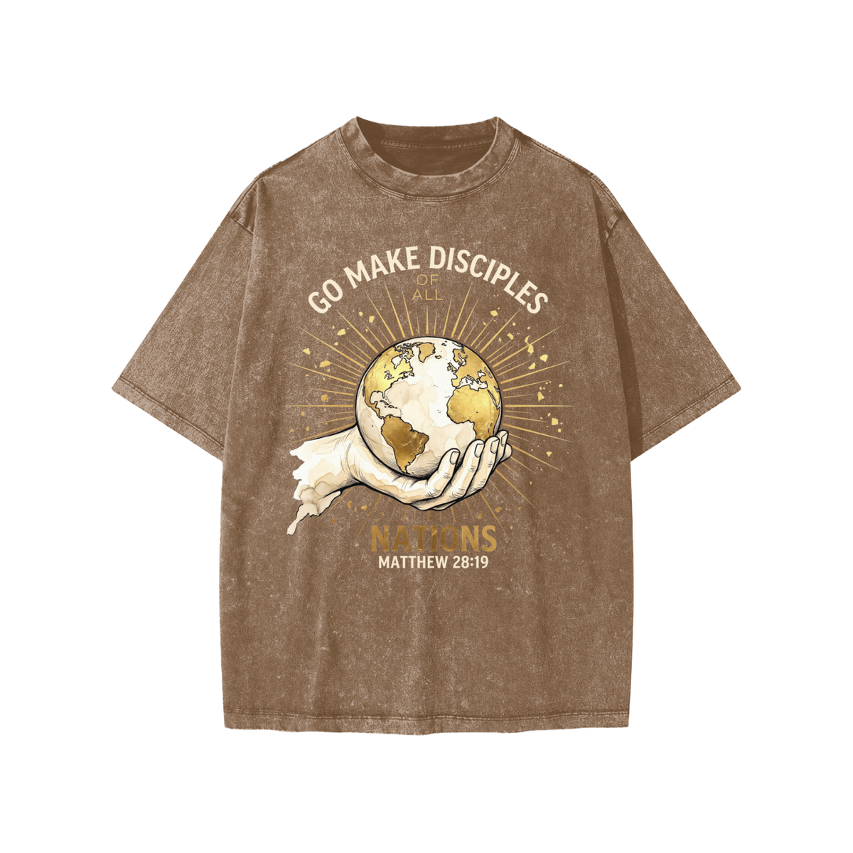 Go Make Disciples Snow Washed Kids' T-Shirt