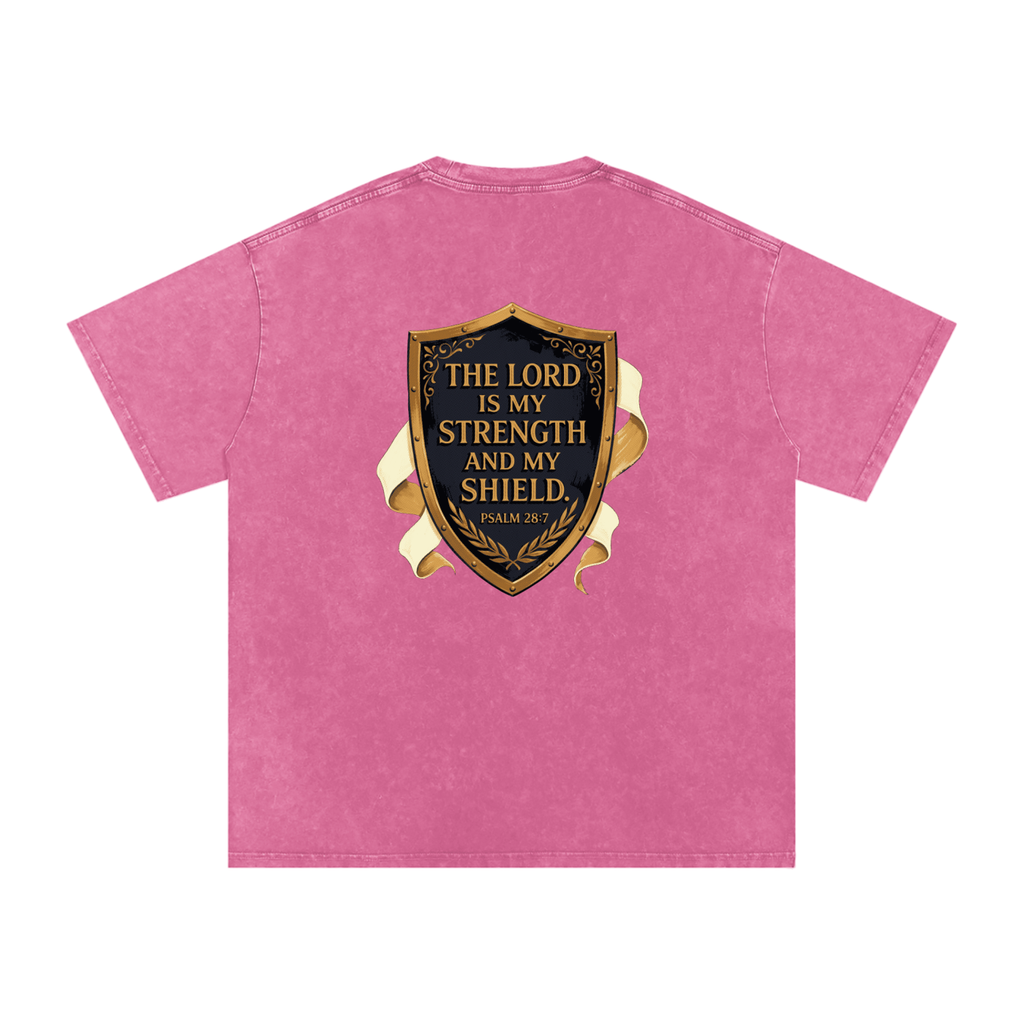 Shield Snow Washed Oversized Cotton T-Shirt