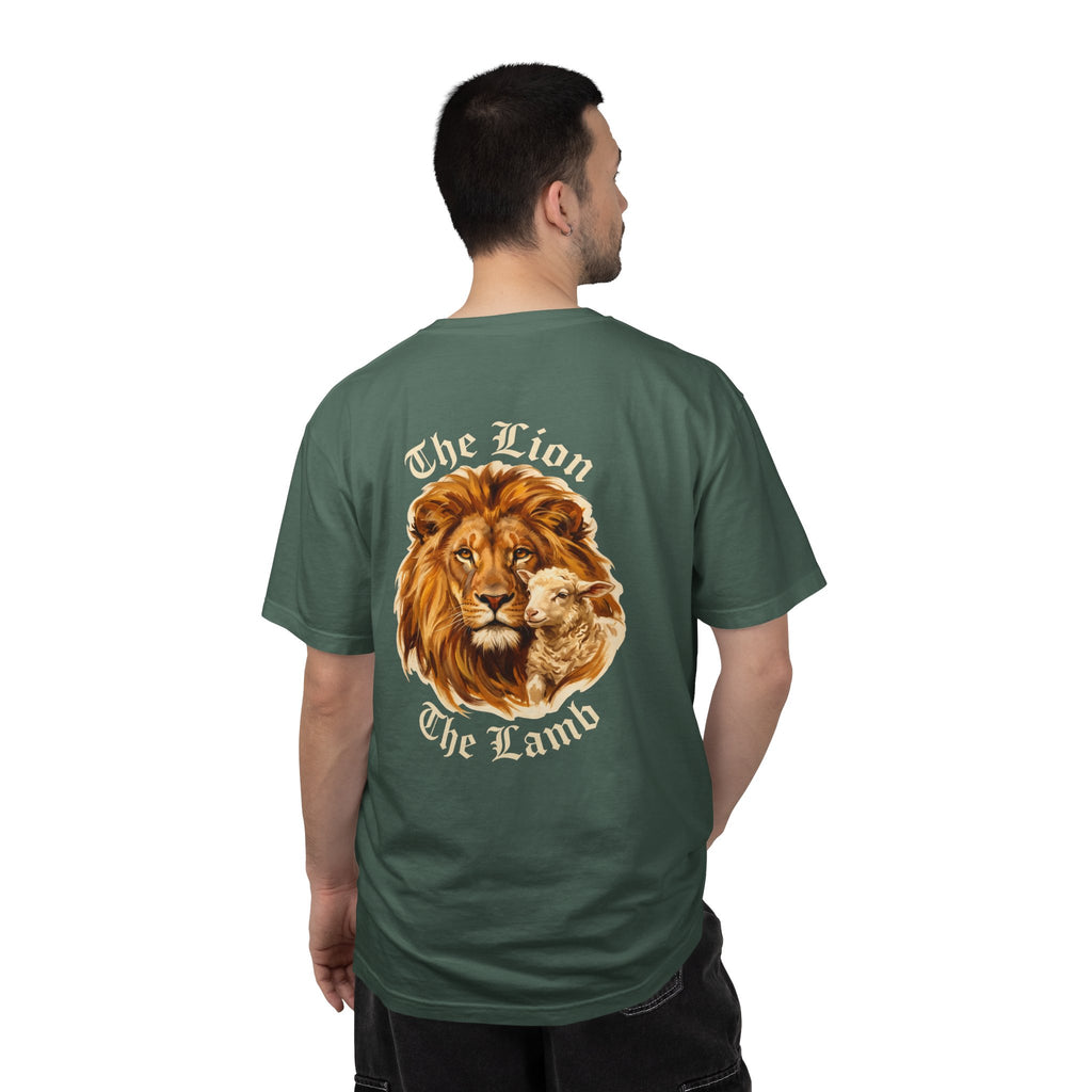 Christian Lion & Lamb T-Shirt — The Lion The Lamb Cross Graphic