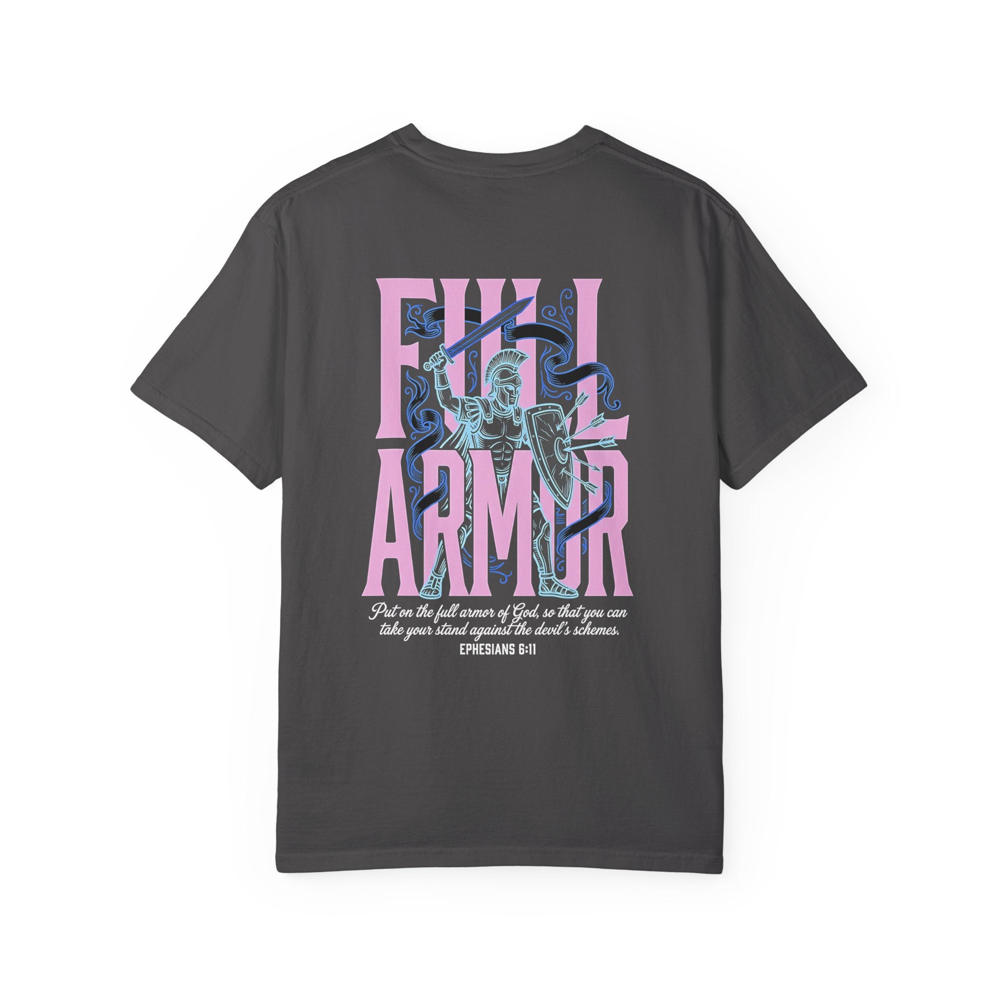 Full Armor T-Shirt — Christian Cross Graphic Tee (Ephesians 6:11)