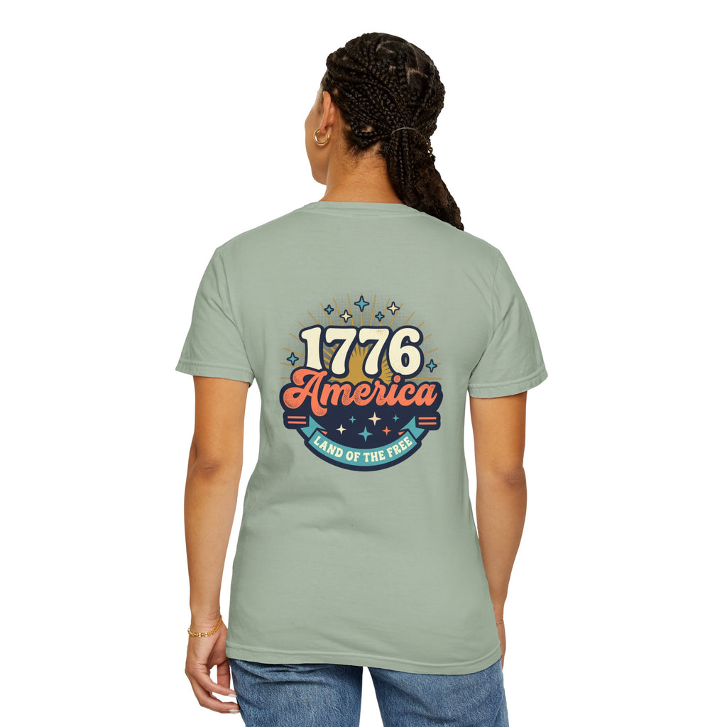 America 1776 Graphic T-Shirt — Patriotic ‘Land of the Free’ Tee