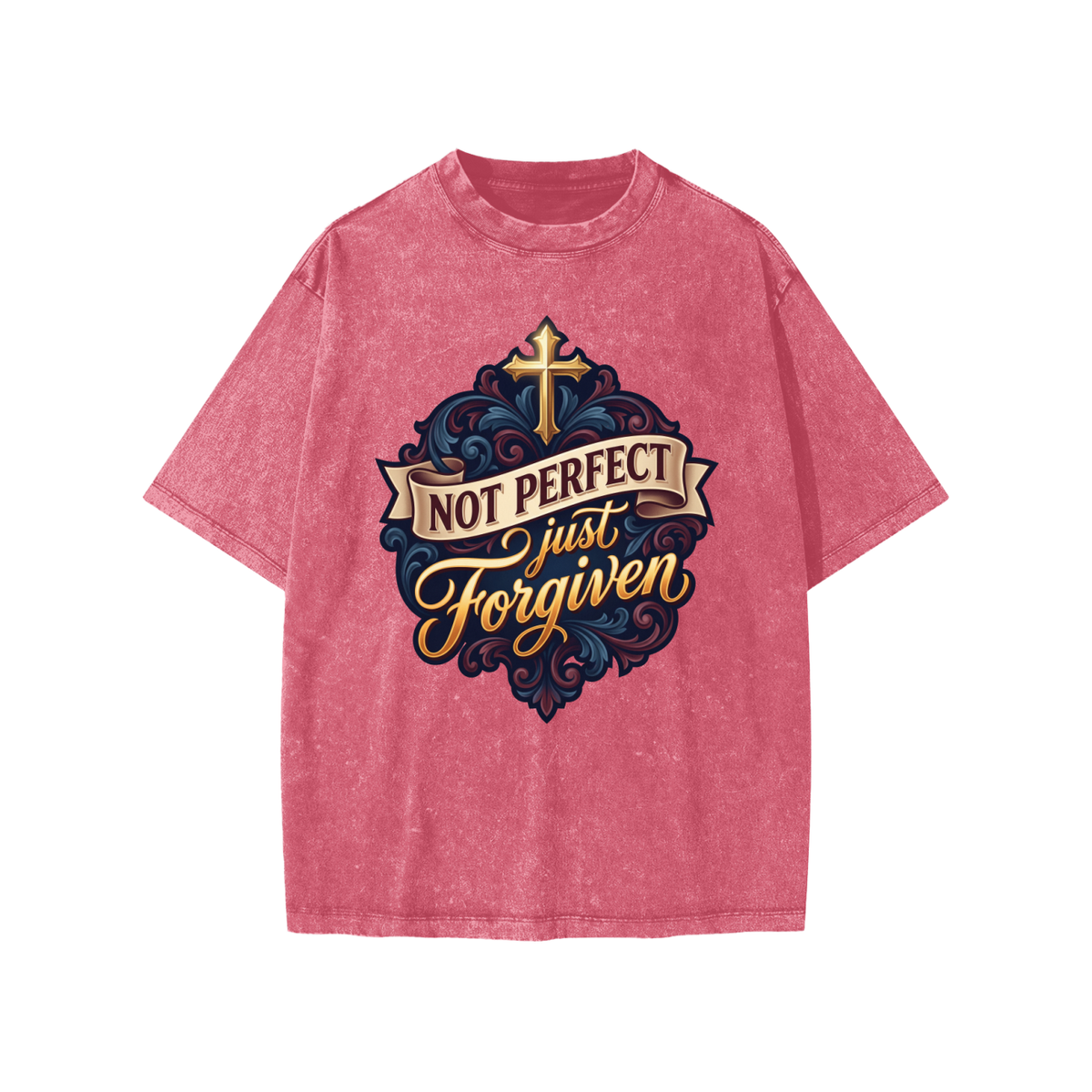 Not Perfect but Forgiven Snow Washed Kids' T-Shirt