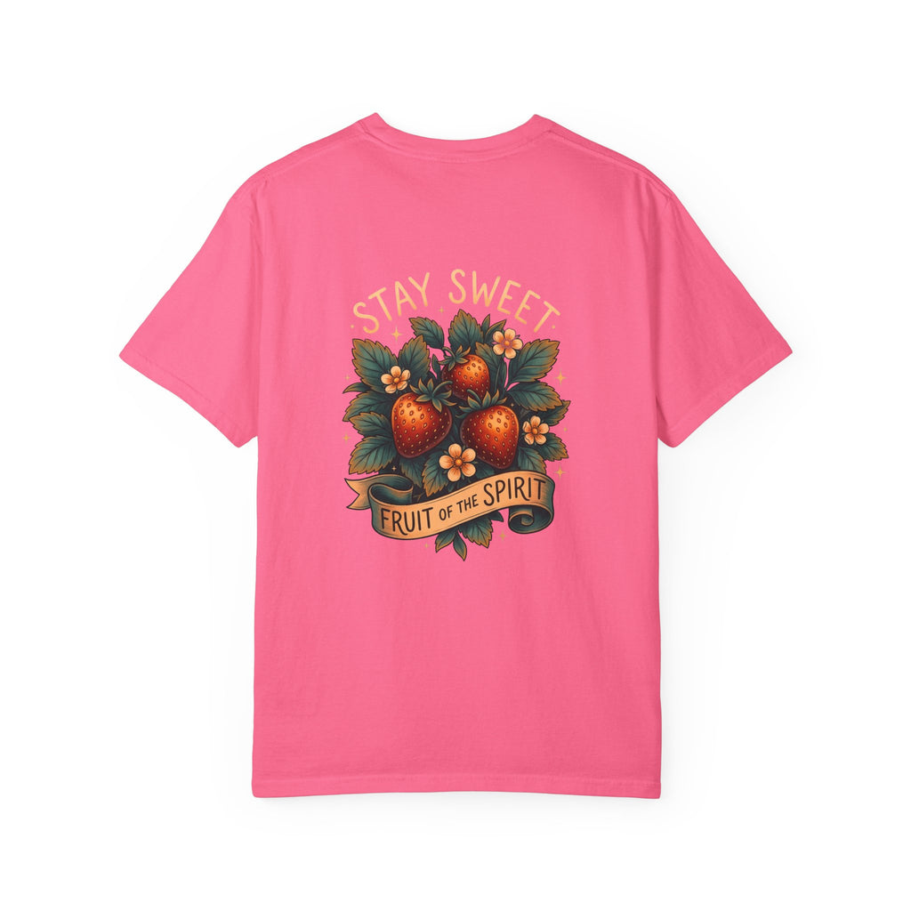 Christian T-Shirt — 'Stay Sweet: Fruit of the Spirit' Graphic Tee ALT COLOR