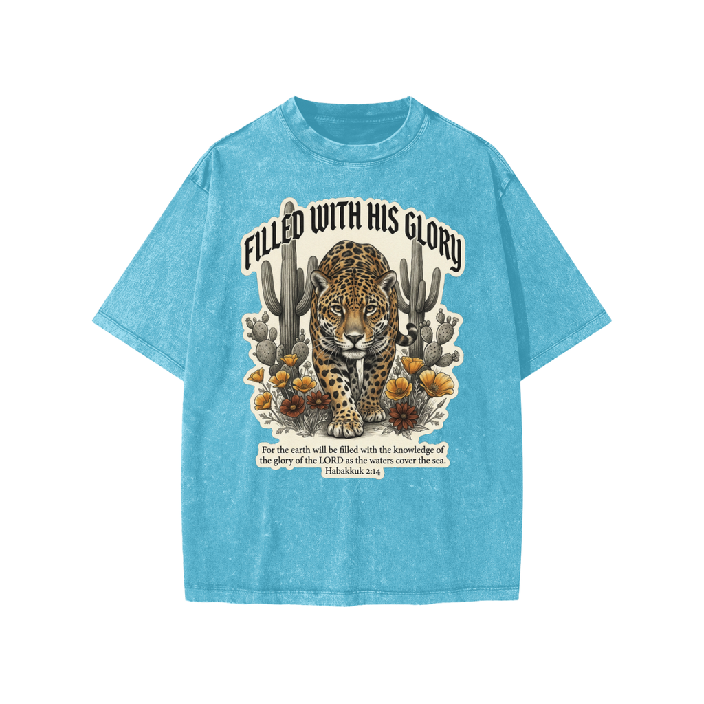 Filled with his Glory Snow Washed Kids' T-Shirt