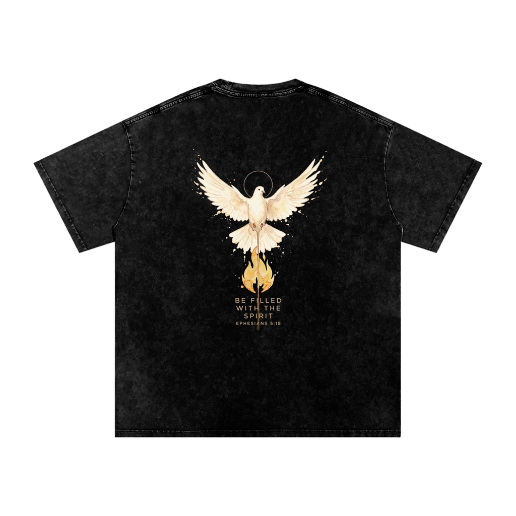 Be filled Snow Washed Oversized Cotton T-Shirt