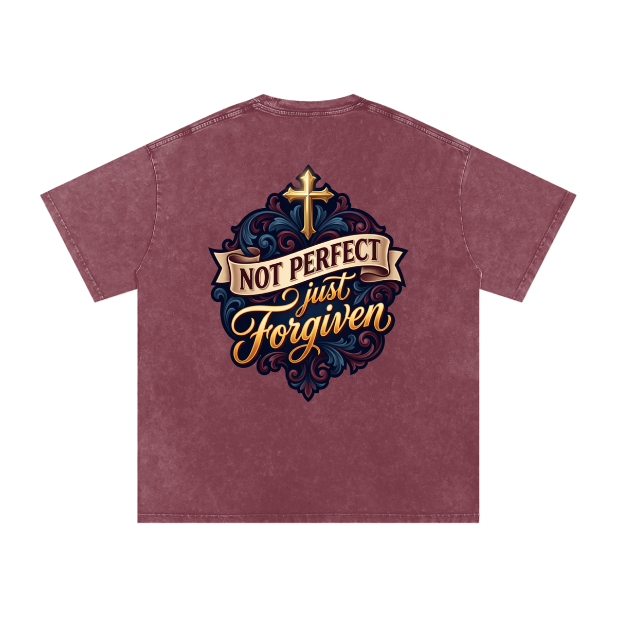 Forgiven Snow Washed Oversized Cotton T-Shirt