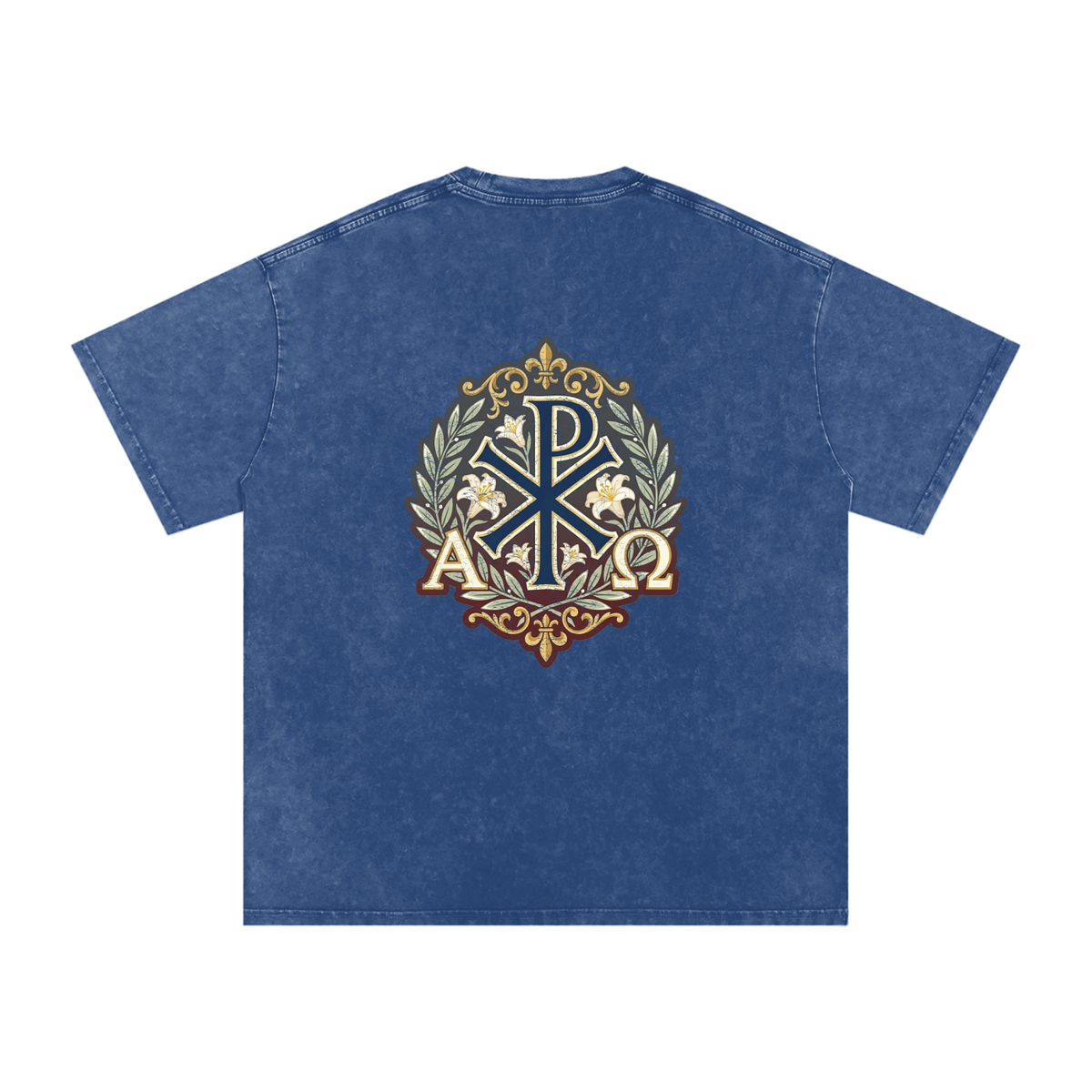 Jesus Christ Snow Washed Oversized Cotton T-Shirt
