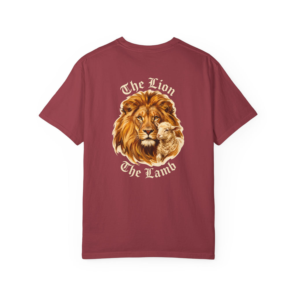 Lion and lamb T-shirt | Christian Cross Tee