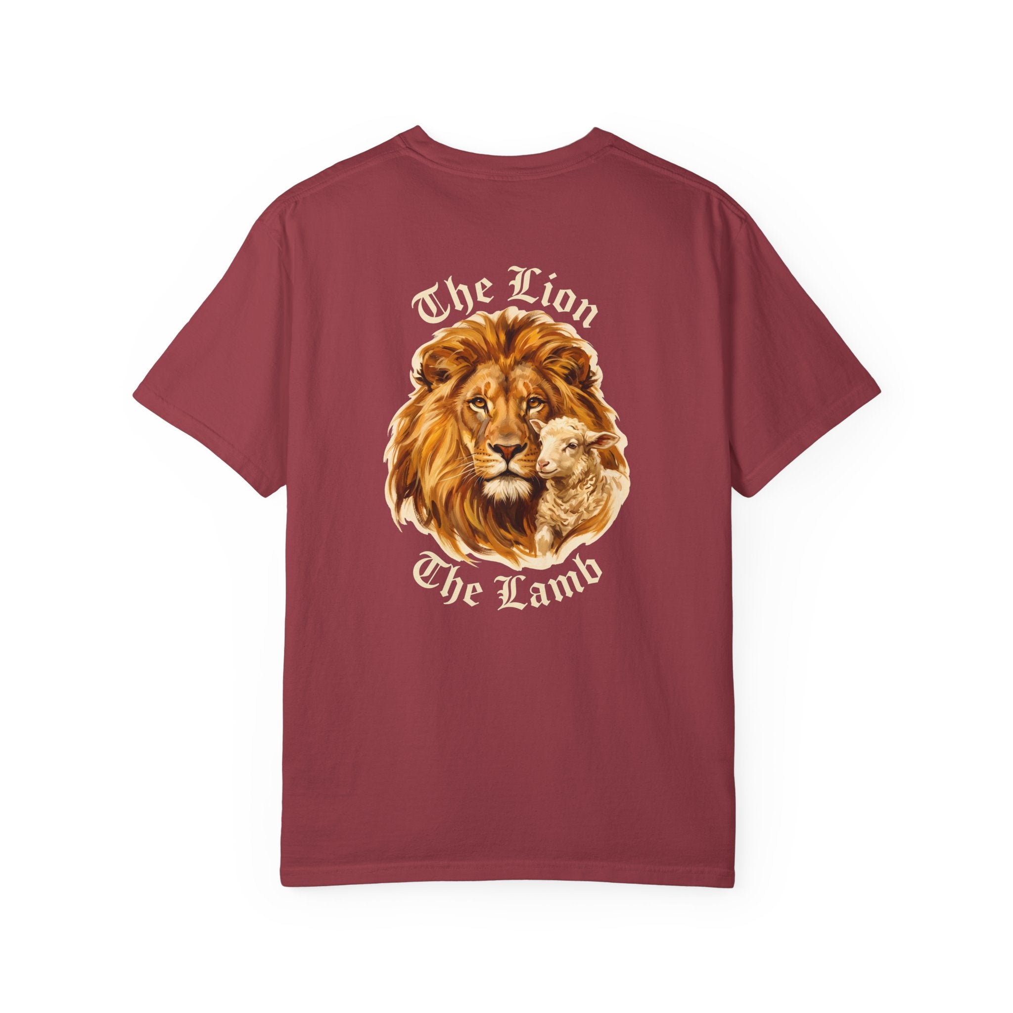 Lion and lamb T-shirt | Christian Cross Tee
