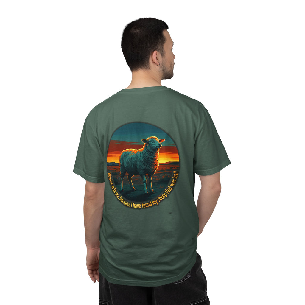 Christian Sheep T-Shirt — 'I Know My Sheep' Garment-Dyed Tee