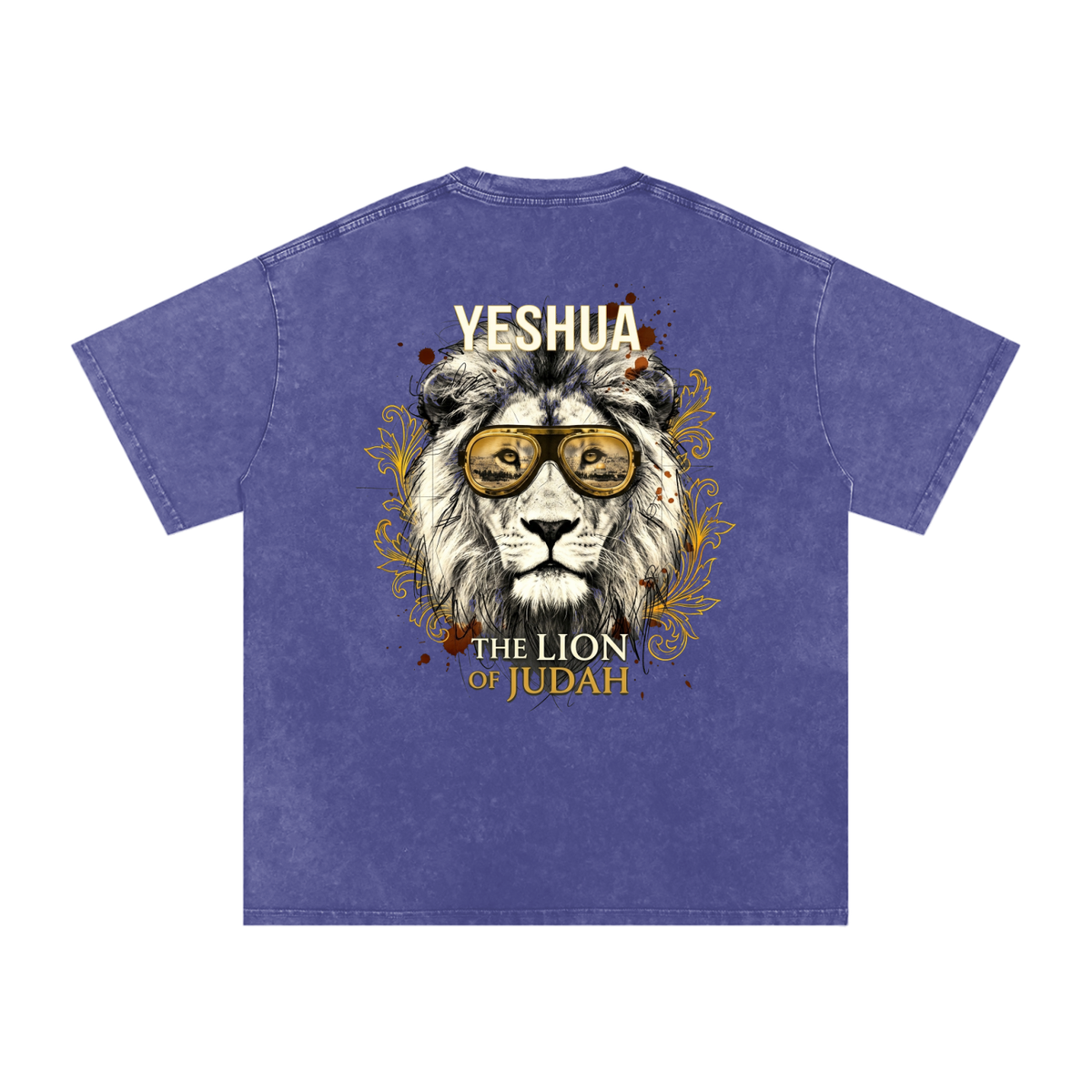 Yeshua Snow Washed Oversized Cotton T-Shirt