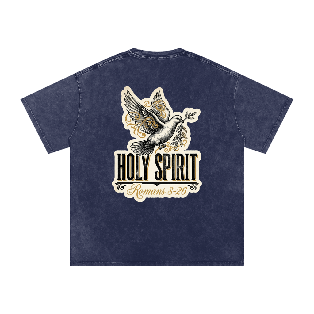 Holy spirt Snow Washed Oversized Cotton T-Shirt