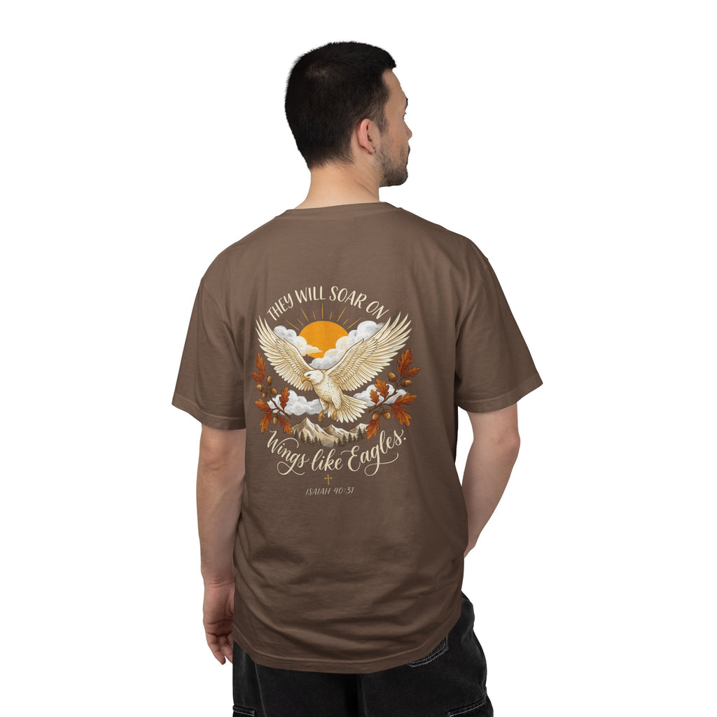 Christian Cross T-Shirt — "Knowledge of the Glory" Vintage Scripture Back Print