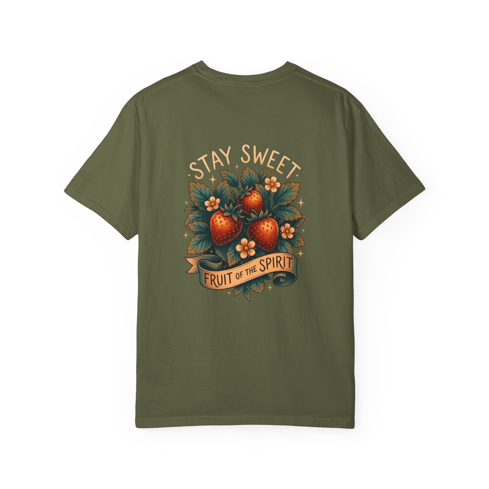 Christian T-Shirt — 'Stay Sweet: Fruit of the Spirit' Graphic Tee ALT COLOR
