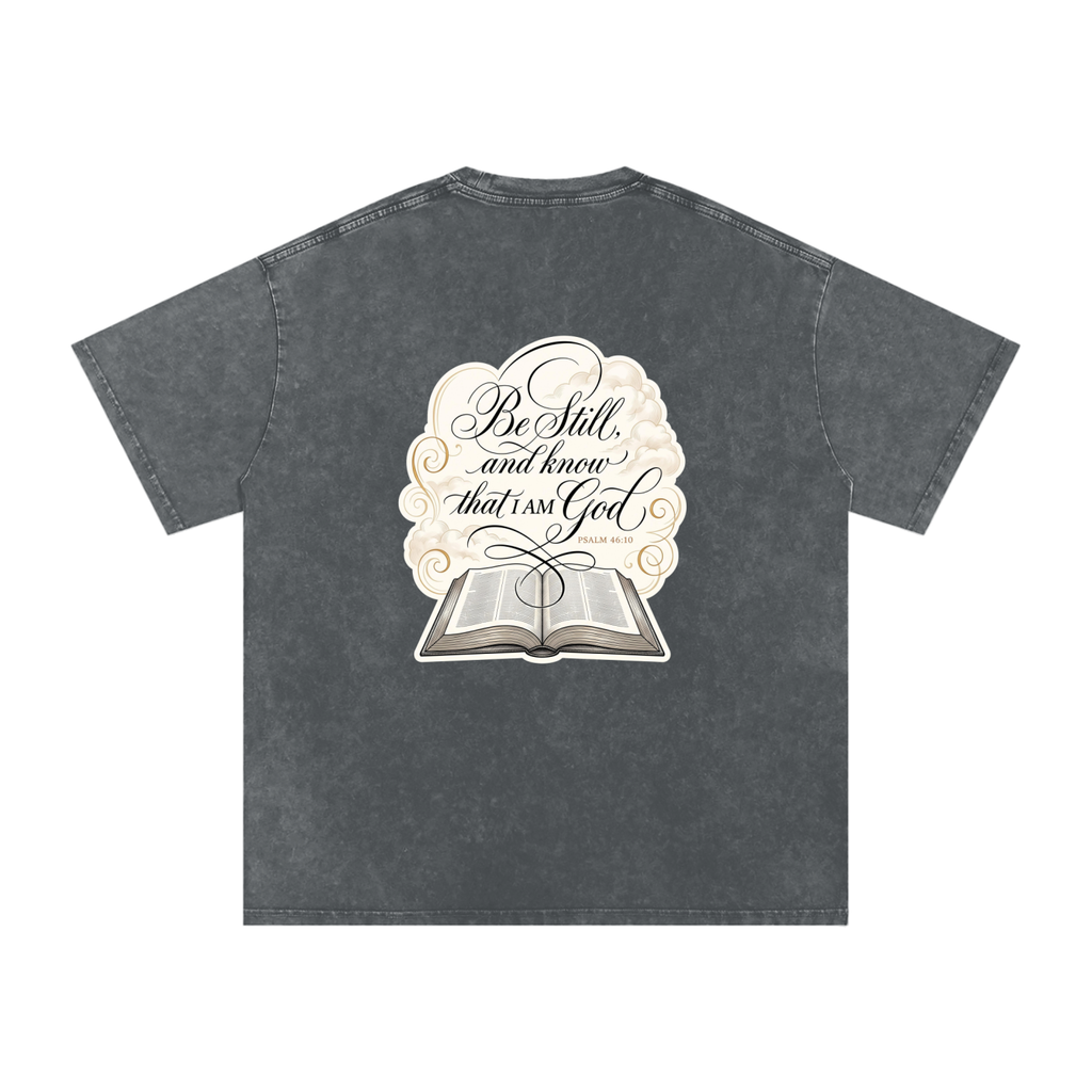 I AM Snow Washed Oversized Cotton T-Shirt