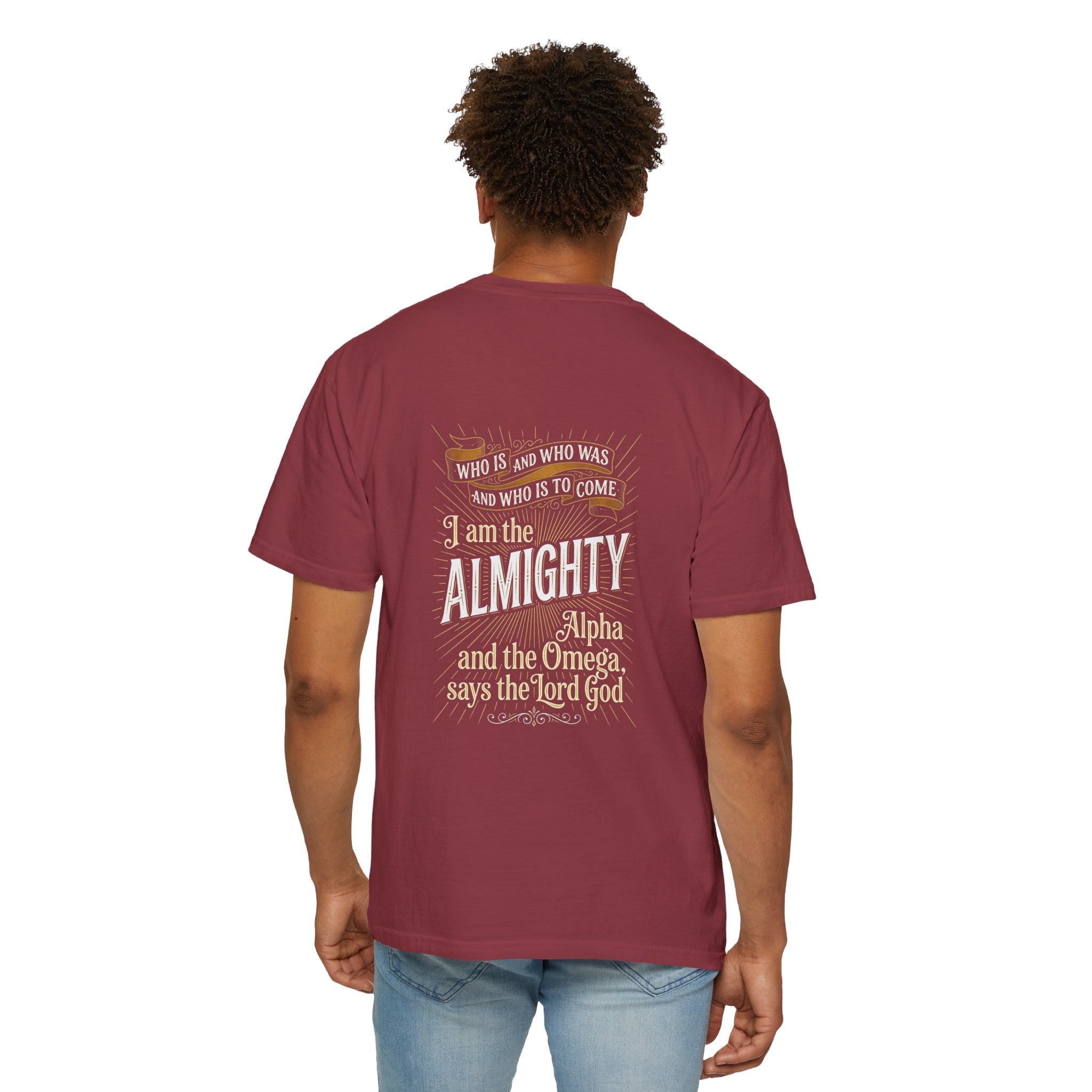 Almighty Cross T-Shirt — "I Am the Almighty" Scripture Tee
